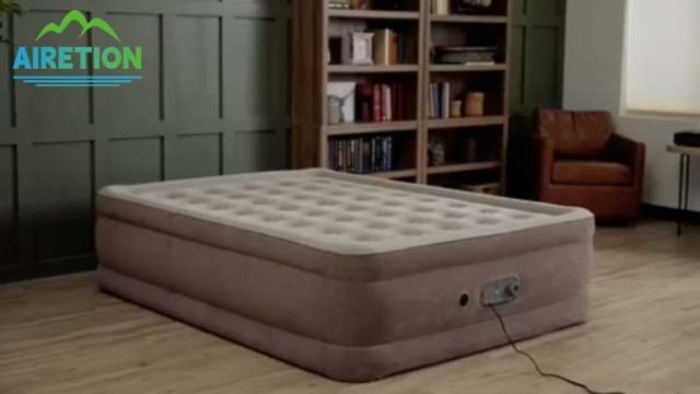 Airetion’s Durable Queen PVC Inflatable Air Mattress with Built-in Pump