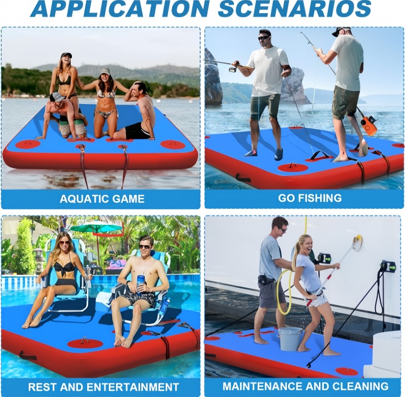 Premium Portable Inflatable Floating Dock for Lakes & Oceans