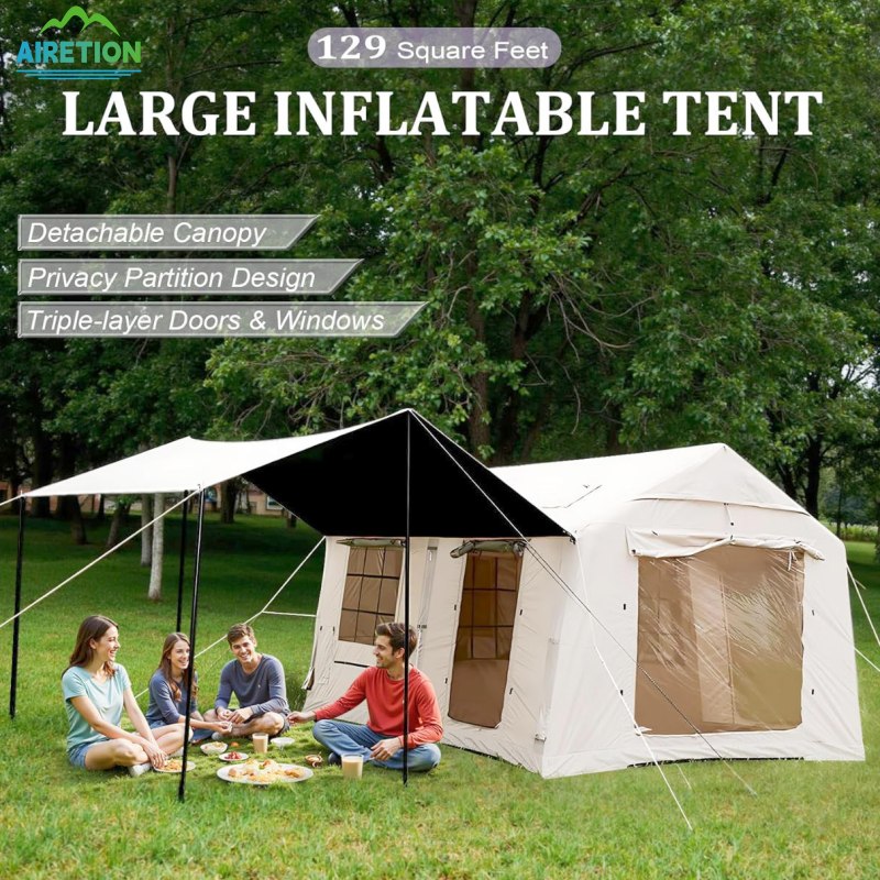 Discover Your Next Outdoor Home: The Inflatable House Tent for 8-10 People