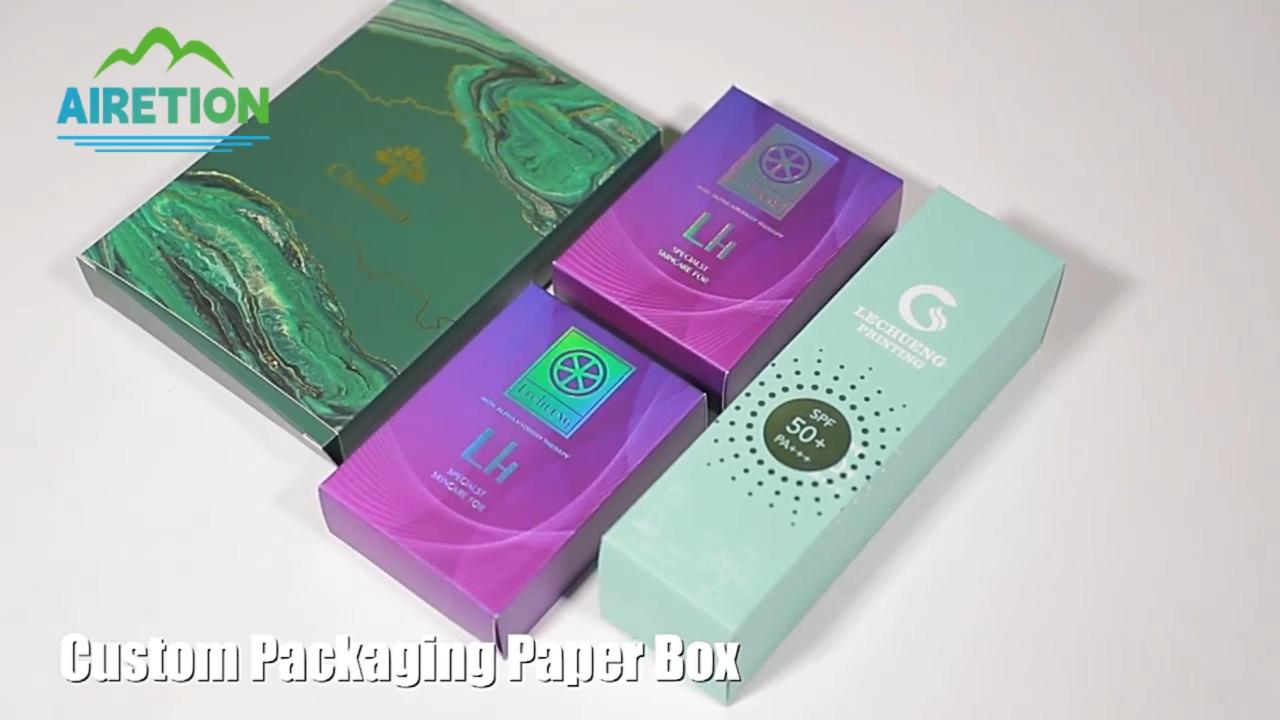 Custom printed color box
