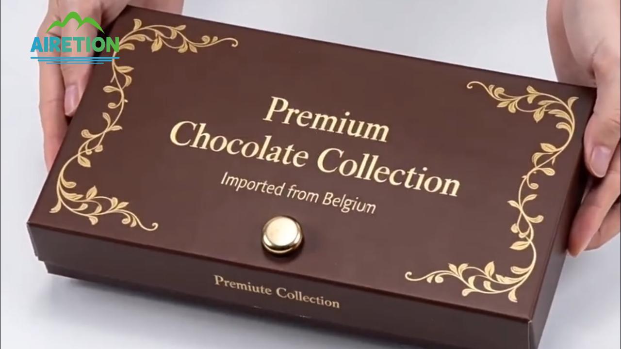 Factory Printed Rigid Custom Gift Box Wholesale Luxury Chocolate Gift Box With Detachable Divider