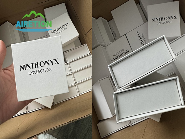 Custom White Rigid Jewelry Boxes for US Jewelry Brand
