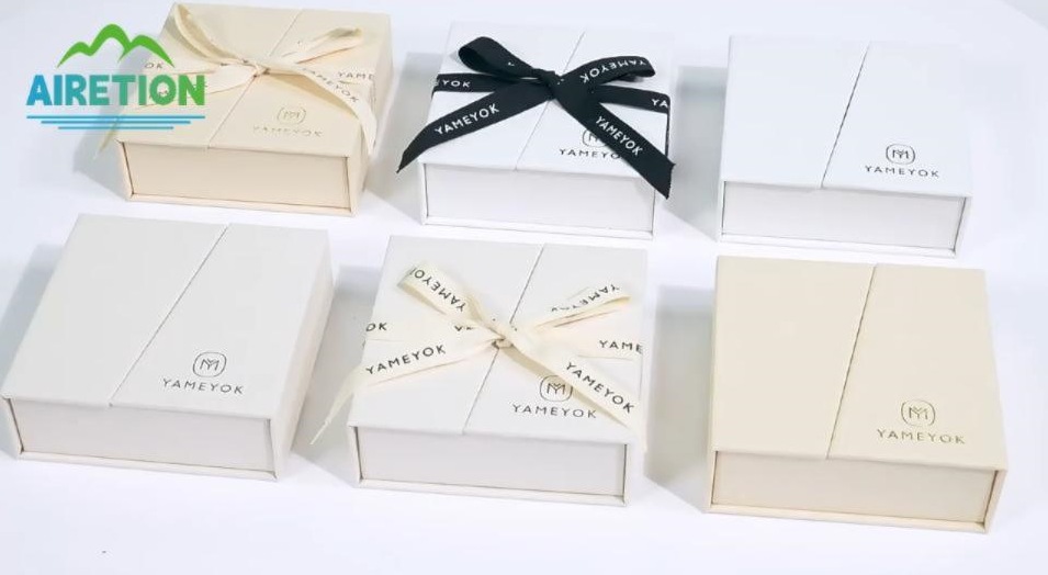 Custom Ribbon Jewelry Gift Box For Brand Packaging