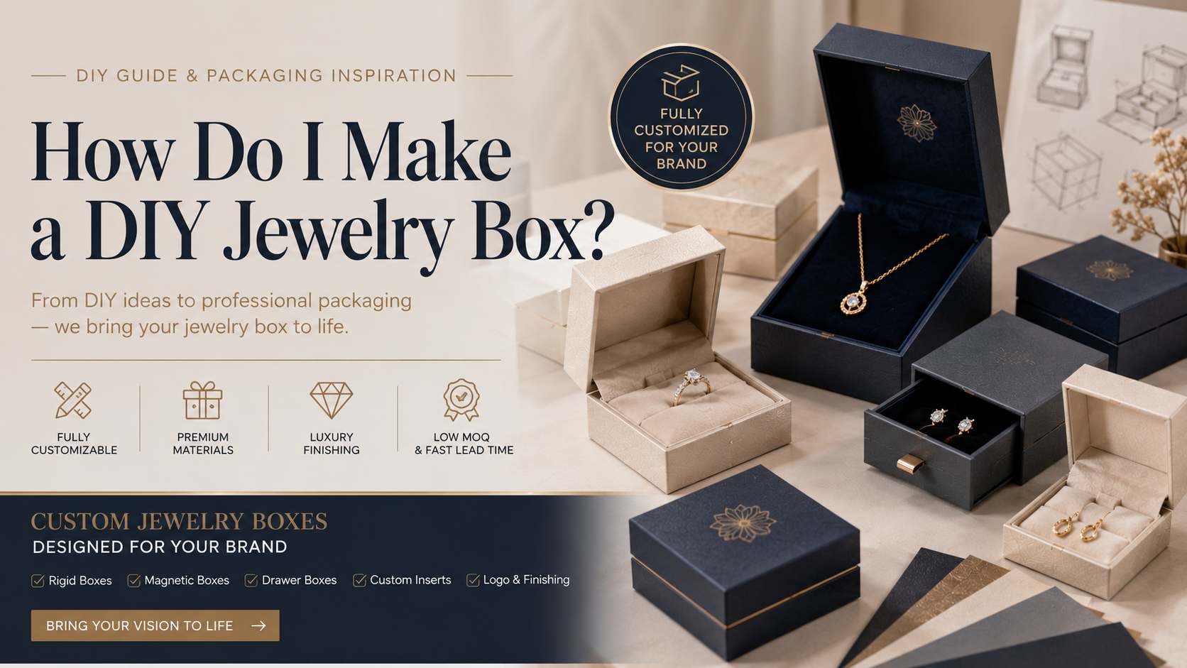 How do I make a DIY jewelry box?