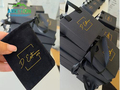 Japanese Client Showcase: Premium Custom Black Paper Gift Bags with Gold Foil Logo