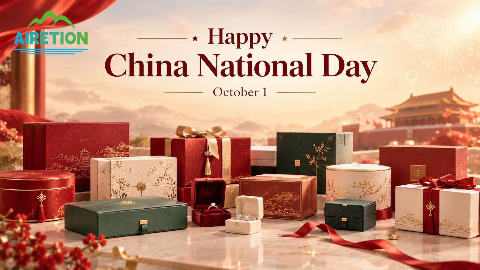 Happy China National Day | Holiday Notice & Custom Gift Box Production Update from Airetion