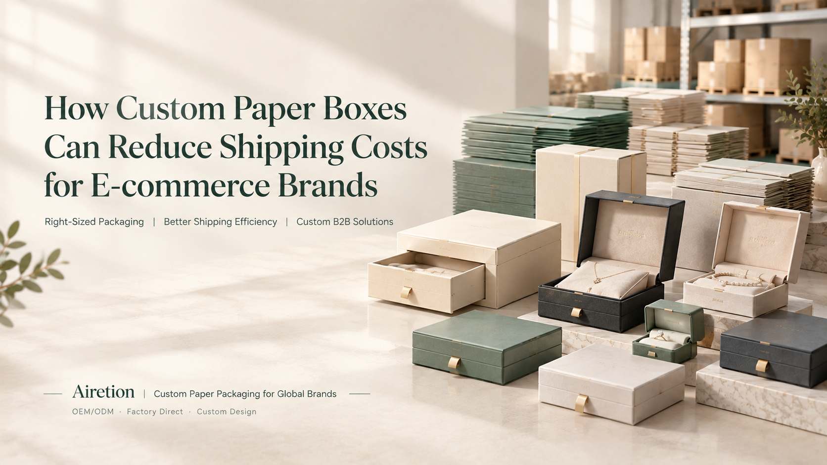 How Custom Paper Boxes Can Reduce Shipping Costs for E-commerce Brands