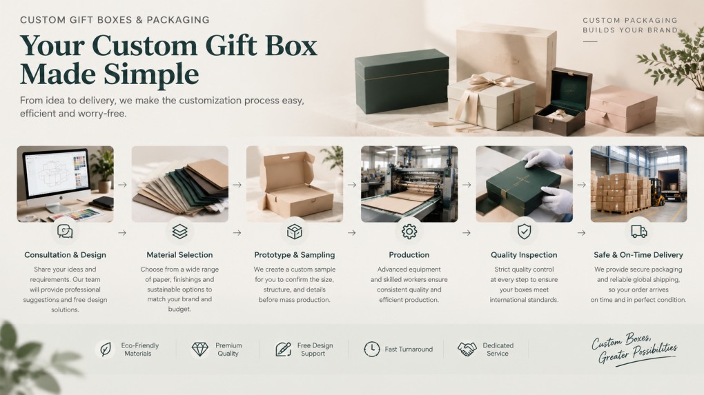 magnetic gift box Custom gift box customization process
